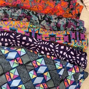 One size Lularoe leggings 5 pairs.